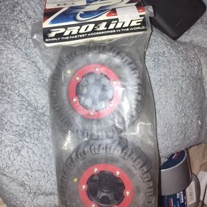 Pro-Line Red and Black Tire Set